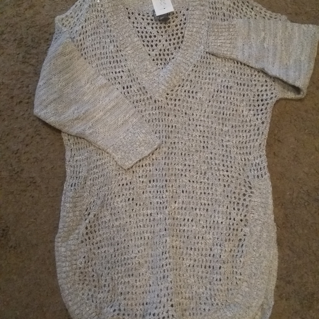 Soho New York & Company Gorgeous Waffle Net Oversized Sweater